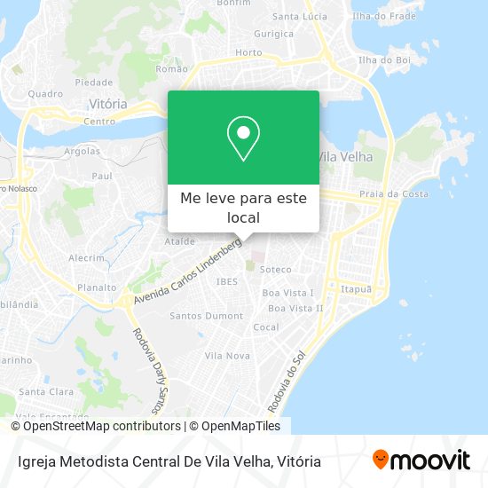 Igreja Metodista Central De Vila Velha mapa