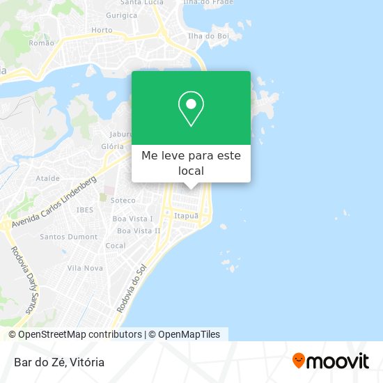 Bar do Zé mapa