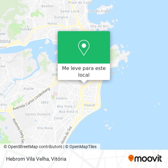 Hebrom Vila Velha mapa