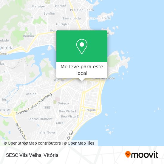 SESC Vila Velha mapa