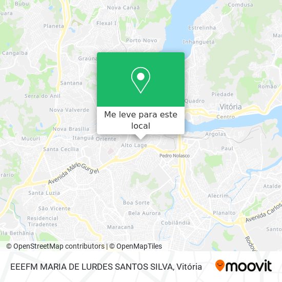 EEEFM MARIA DE LURDES SANTOS SILVA mapa