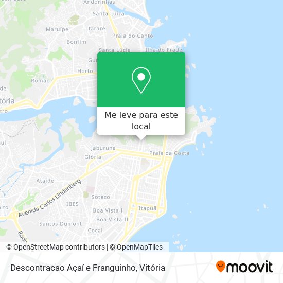 Descontracao Açaí e Franguinho mapa