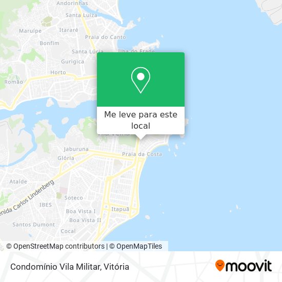 Condomínio Vila Militar mapa