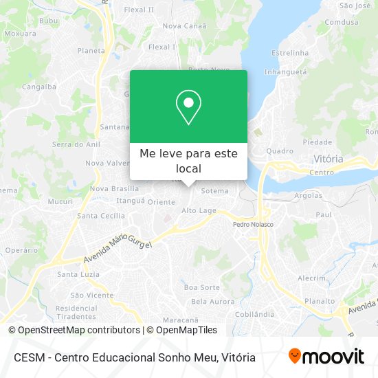 CESM - Centro Educacional Sonho Meu mapa