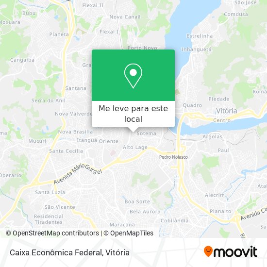 Caixa Econômica Federal mapa