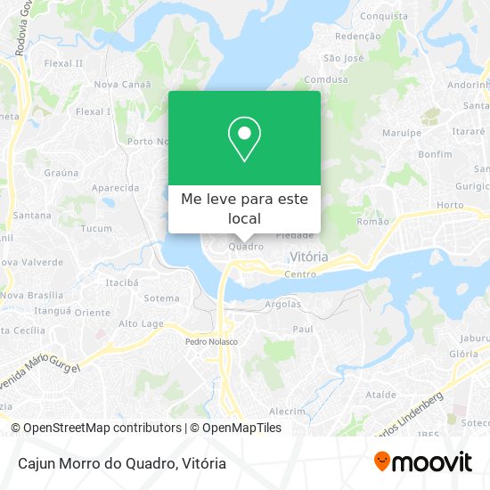 Cajun Morro do Quadro mapa