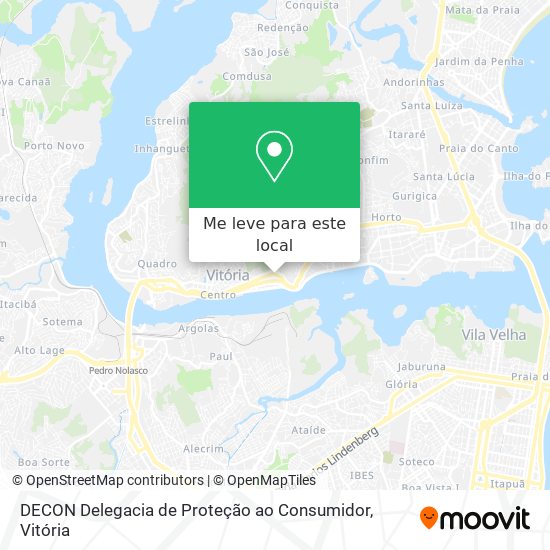 DECON Delegacia de Proteção ao Consumidor mapa