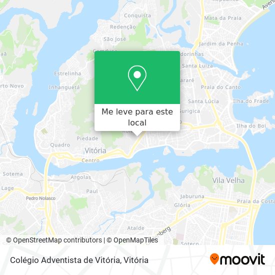 Colégio Adventista de Vitória mapa