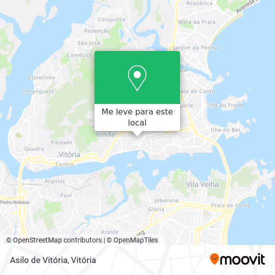 Asilo de Vitória mapa