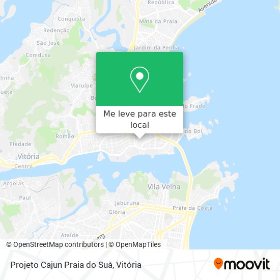 Projeto Cajun Praia do Suà mapa