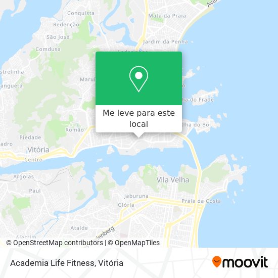 Academia Life Fitness mapa