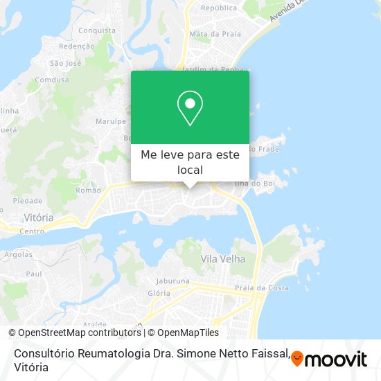 Consultório Reumatologia Dra. Simone Netto Faissal mapa