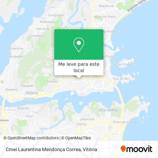 Cmei Laurentina Mendonça Correa mapa