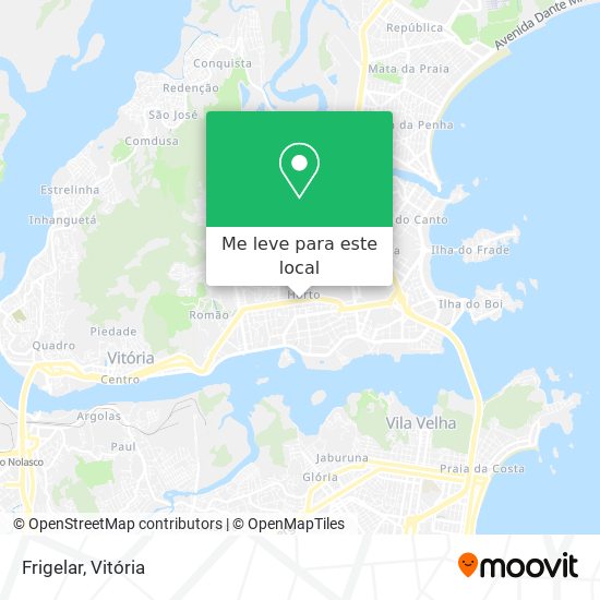 Frigelar mapa