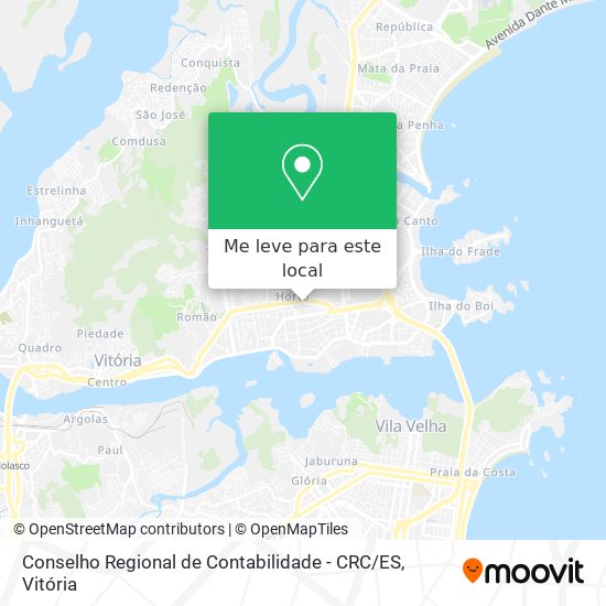 Conselho Regional de Contabilidade - CRC / ES mapa