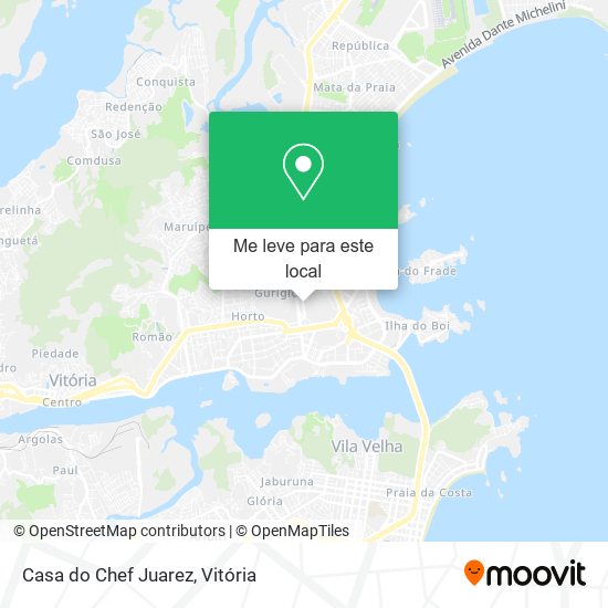 Casa do Chef Juarez mapa