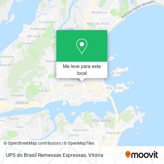 UPS do Brasil Remessas Expressas mapa