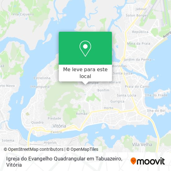 Igreja do Evangelho Quadrangular em Tabuazeiro mapa
