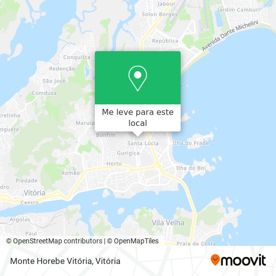 Monte Horebe Vitória mapa
