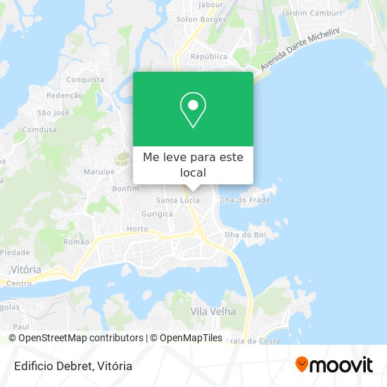 Edificio Debret mapa
