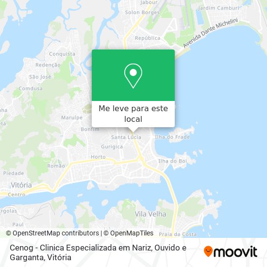 Cenog - Clinica Especializada em Nariz, Ouvido e Garganta mapa