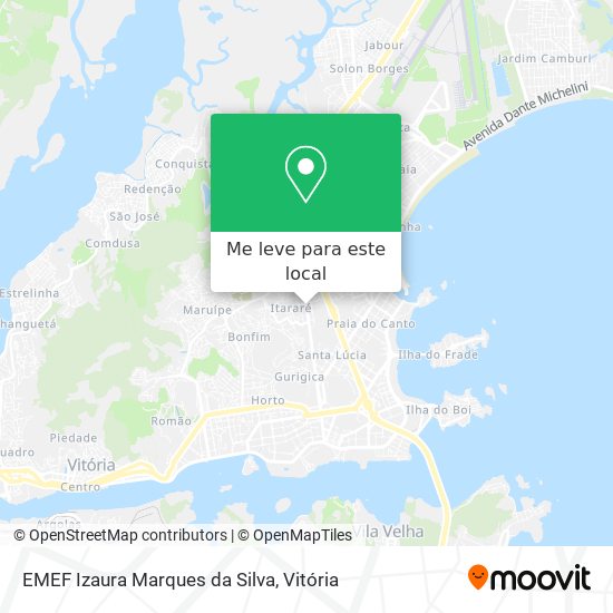 EMEF Izaura Marques da Silva mapa