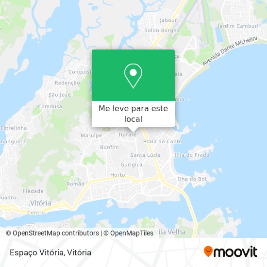Espaço Vitória mapa