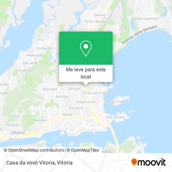 Casa da vovó Vitoria mapa