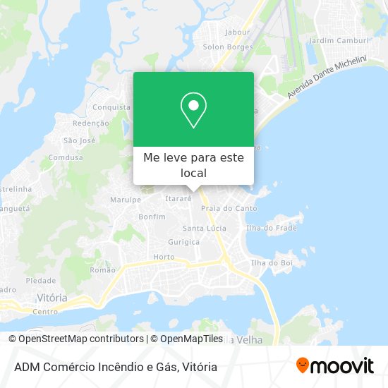 ADM Comércio Incêndio e Gás mapa