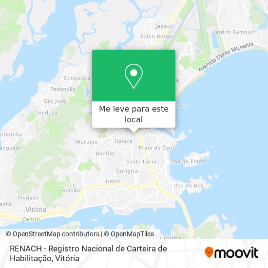 RENACH - Registro Nacional de Carteira de Habilitação mapa
