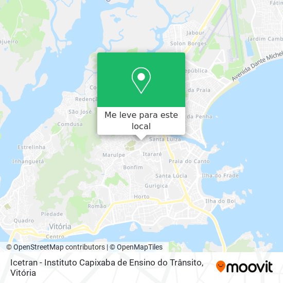 Icetran - Instituto Capixaba de Ensino do Trânsito mapa