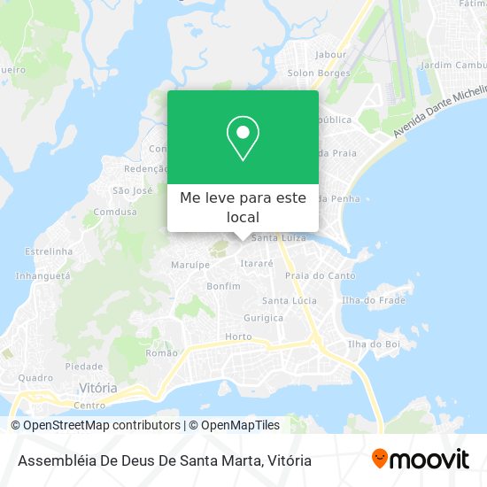 Assembléia De Deus De Santa Marta mapa