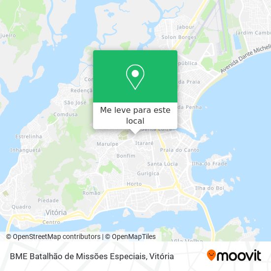 BME Batalhão de Missões Especiais mapa