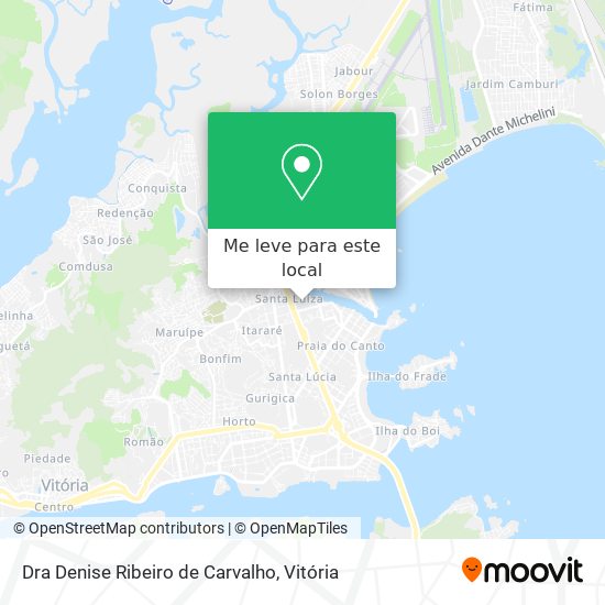Dra Denise Ribeiro de Carvalho mapa