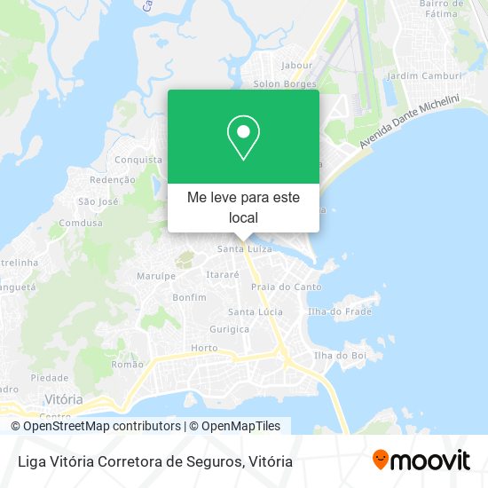 Liga Vitória Corretora de Seguros mapa