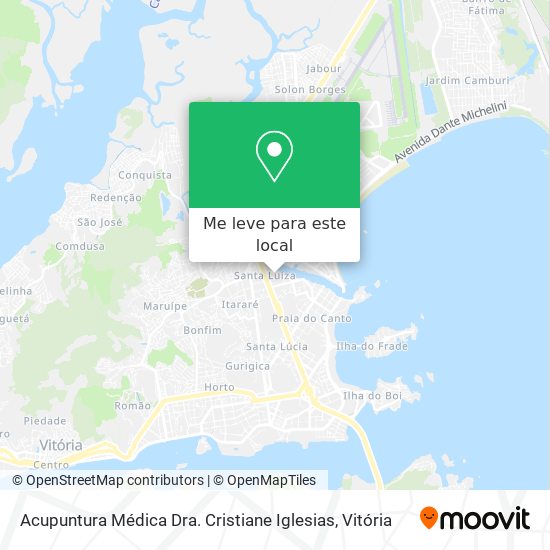 Acupuntura Médica Dra. Cristiane Iglesias mapa