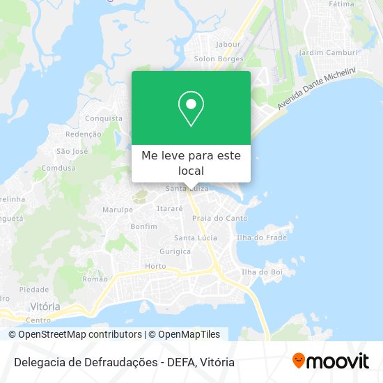 Delegacia de Defraudações - DEFA mapa