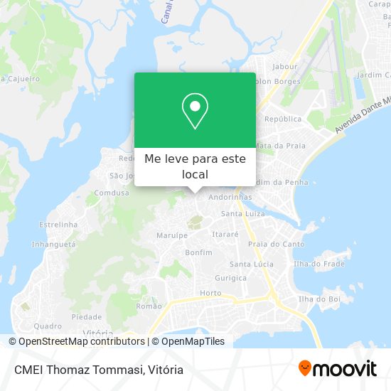 CMEI Thomaz Tommasi mapa