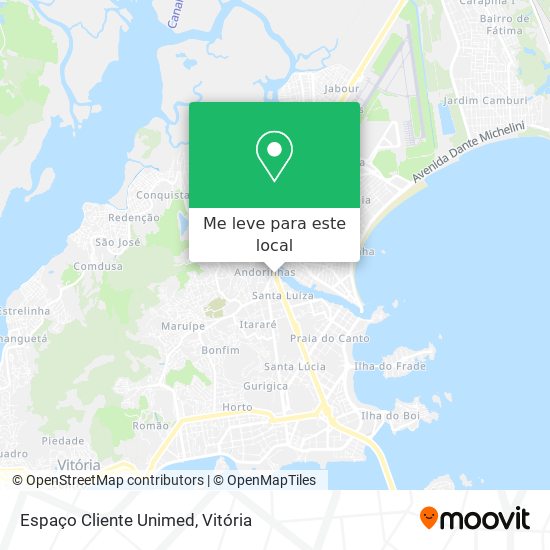 Espaço Cliente Unimed mapa