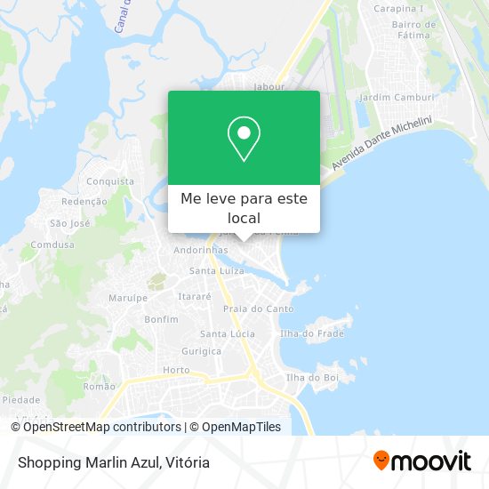 Shopping Marlin Azul mapa