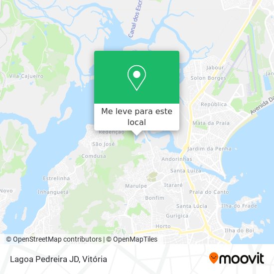 Lagoa Pedreira JD mapa