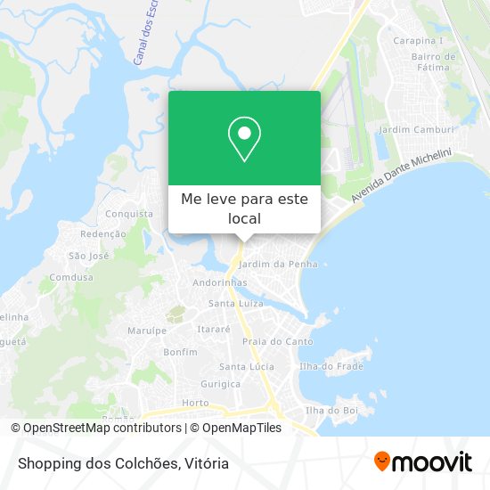 Shopping dos Colchões mapa