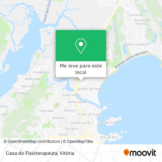 Casa do Fisioterapeuta mapa