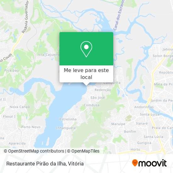 Restaurante Pirão da Ilha mapa