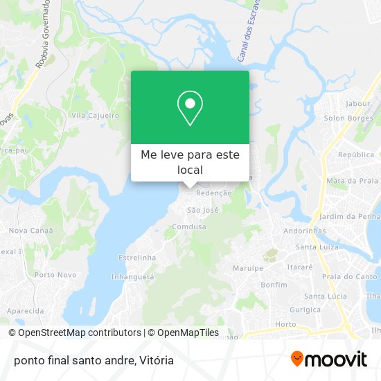 ponto final santo andre mapa