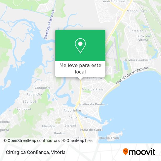 Cirúrgica Confiança mapa