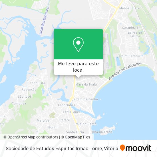 Sociedade de Estudos Espíritas Irmão Tomé mapa