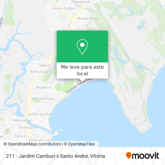 211 - Jardim Camburi x Santo André mapa