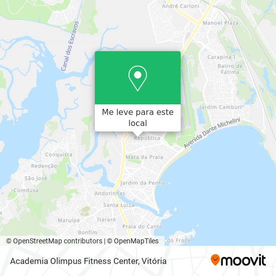 Academia Olimpus Fitness Center mapa