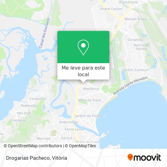 Drogarias Pacheco mapa